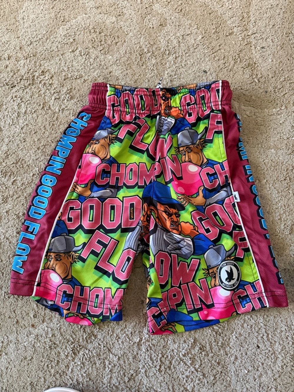 Flow society boys Graphic Athletic Shorts in Multicolor